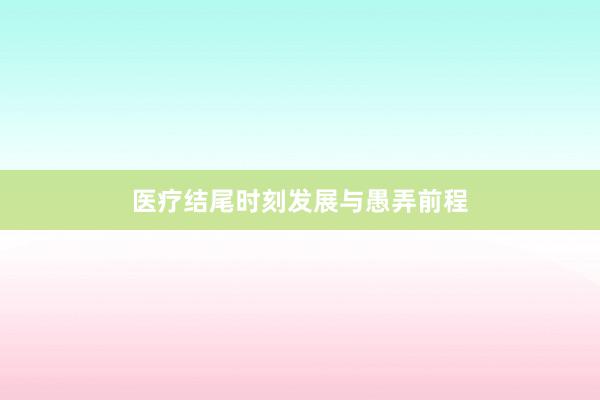 医疗结尾时刻发展与愚弄前程